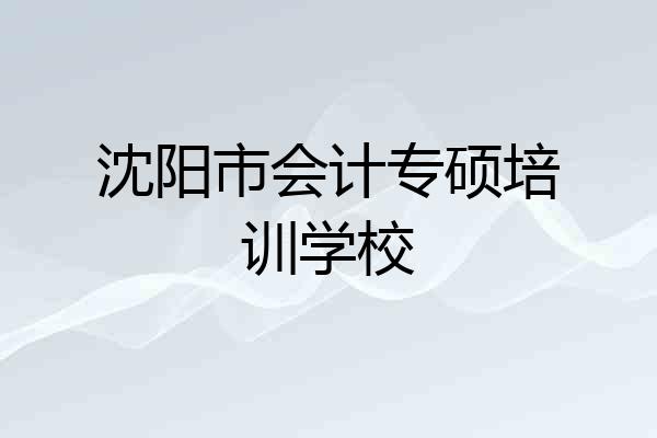 沈阳市会计专硕培训学校