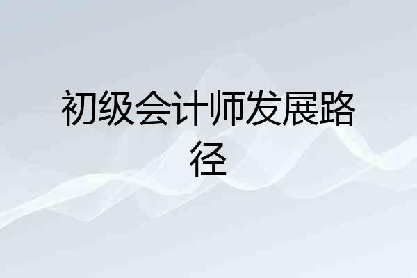 初级会计师发展路径