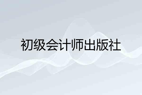 初级会计师出版社