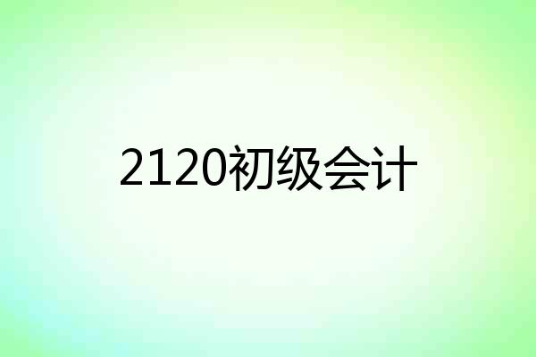 2120初级会计