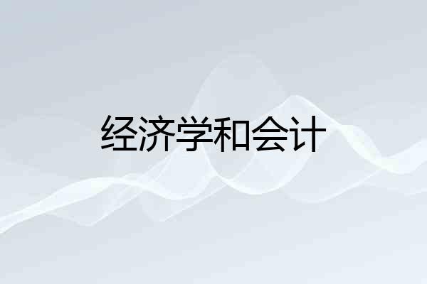 经济学和会计