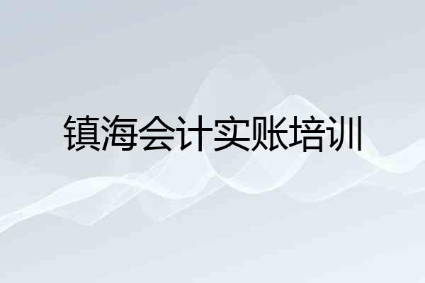 镇海会计实账培训