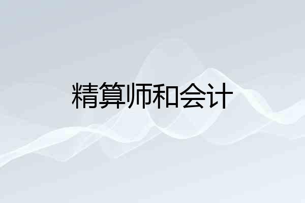 精算师和会计