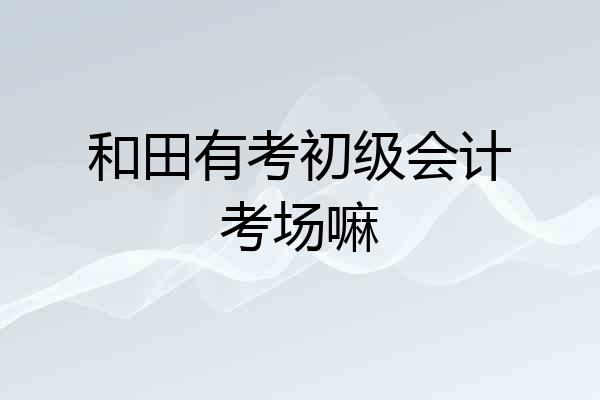 和田有考初级会计考场嘛