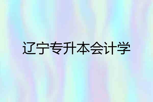 辽宁专升本会计学