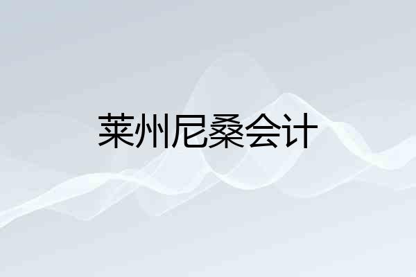 莱州尼桑会计
