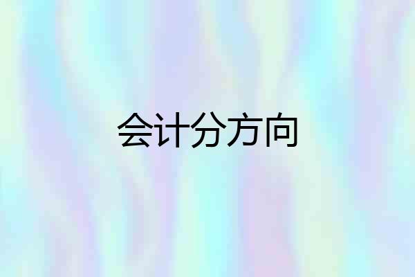 会计分方向