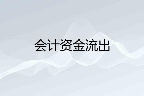 会计资金流出