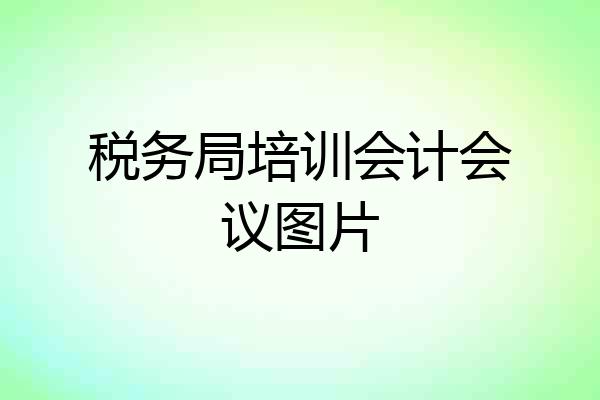 税务局培训会计会议图片