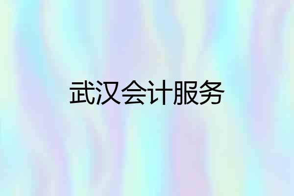 武汉会计服务