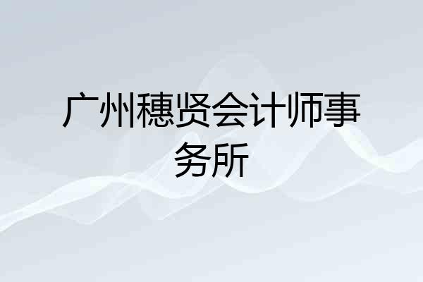广州穗贤会计师事务所