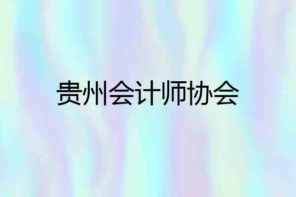 贵州会计师协会
