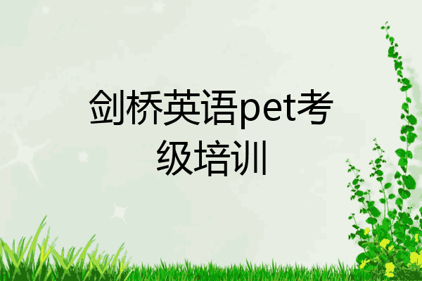 剑桥英语pet考级培训