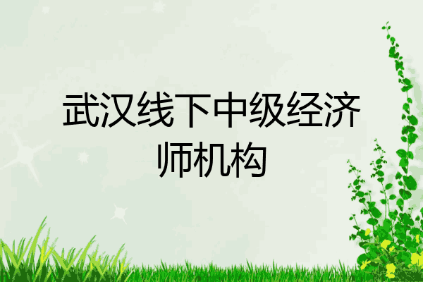 武汉线下中级经济师机构