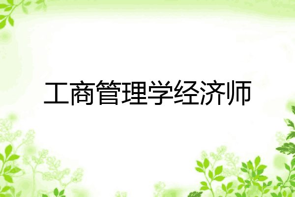 工商管理学经济师