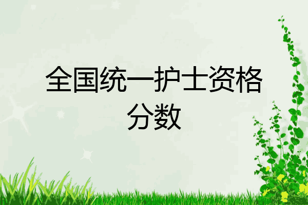 全国统一护士资格分数