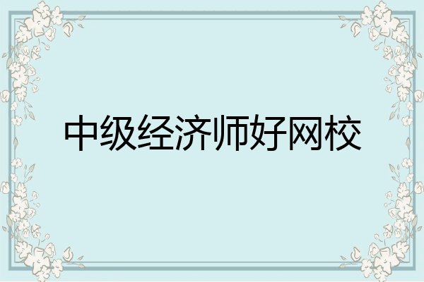 中级经济师好网校