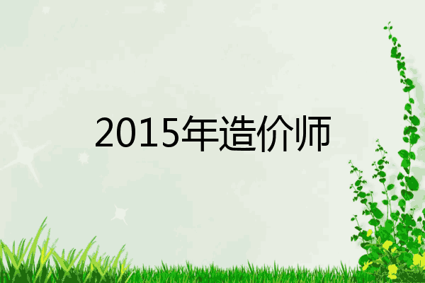 2015年造价师