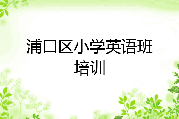 浦口区小学英语班培训