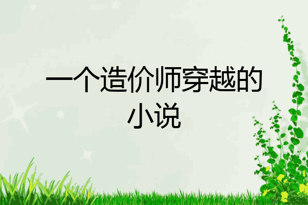 一个造价师穿越的小说