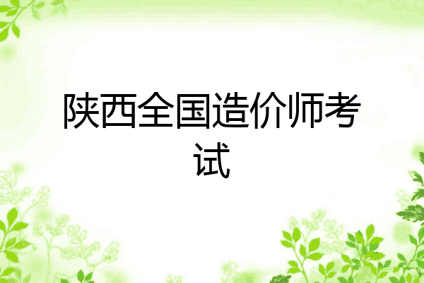 陕西全国造价师考试
