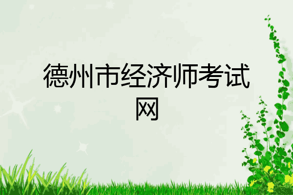 德州市经济师考试网