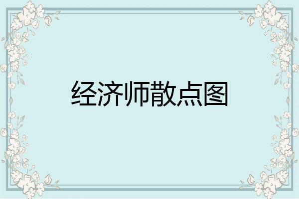 经济师散点图