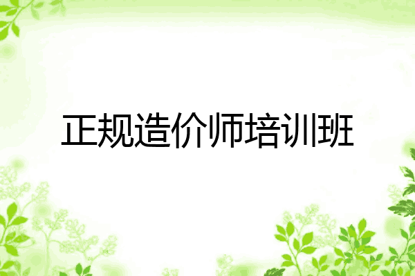 正规造价师培训班