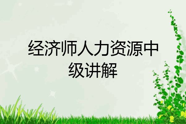 经济师人力资源中级讲解