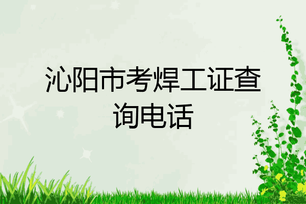 沁阳市考焊工证查询电话