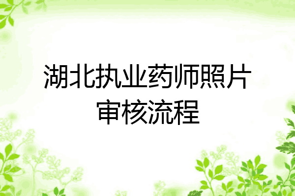 湖北执业药师照片审核流程