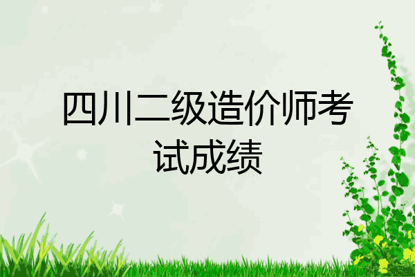 四川二级造价师考试成绩