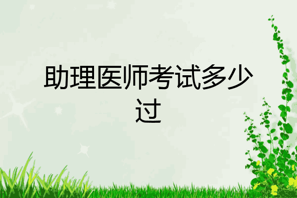 助理医师考试多少过