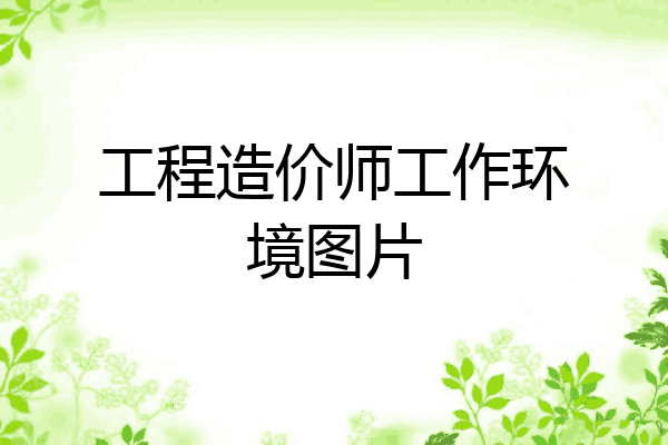 工程造价师工作环境图片