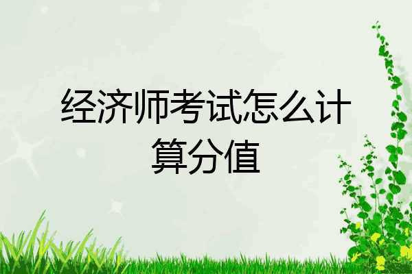 经济师考试怎么计算分值