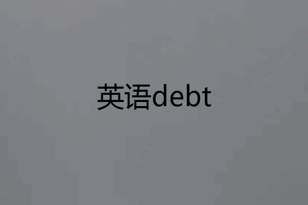 英语debt