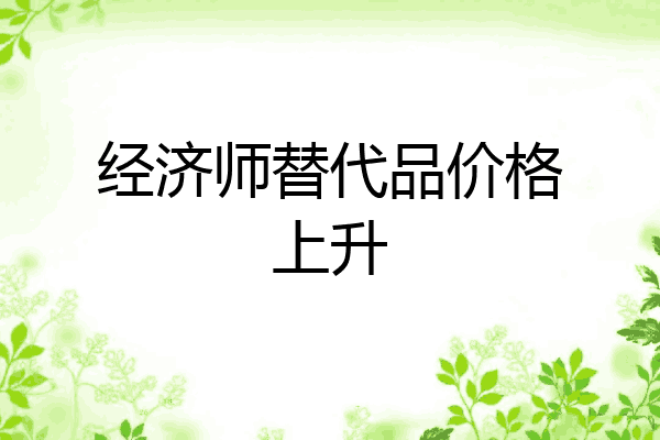 经济师替代品价格上升
