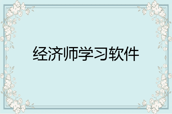 经济师学习软件