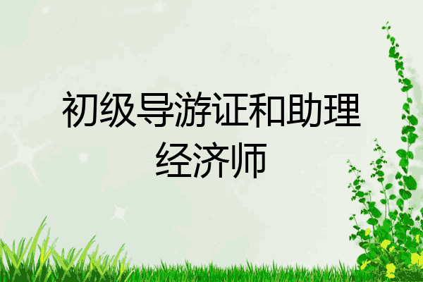 初级导游证和助理经济师