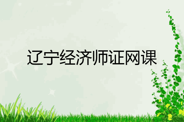 辽宁经济师证网课
