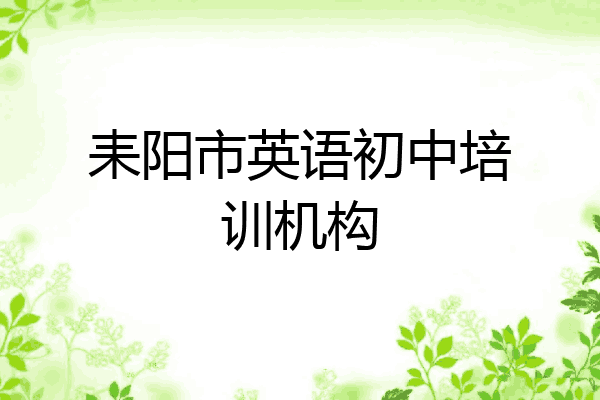 耒阳市英语初中培训机构
