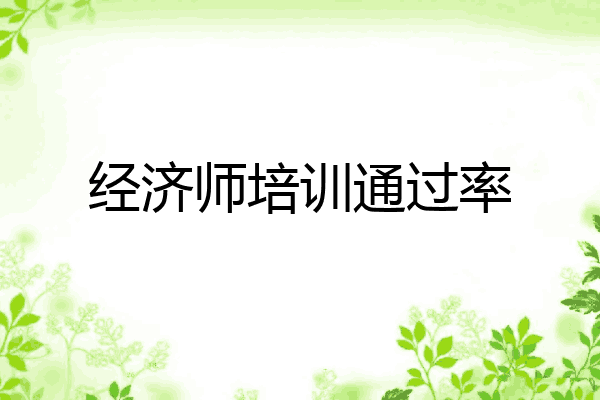 经济师培训通过率