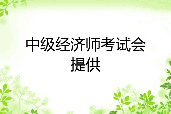 中级经济师考试会提供