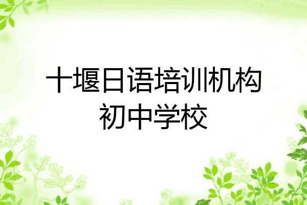 十堰日语培训机构初中学校