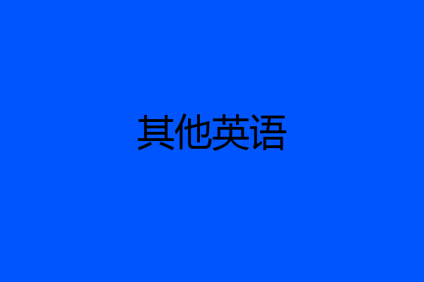 其他英语