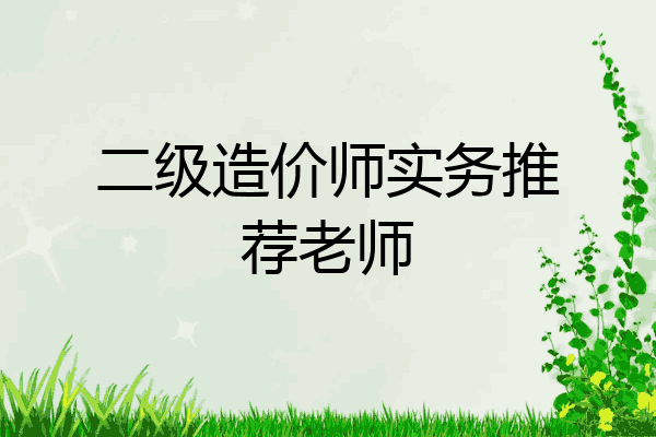 二级造价师实务推荐老师