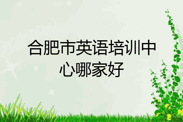 合肥市英语培训中心哪家好