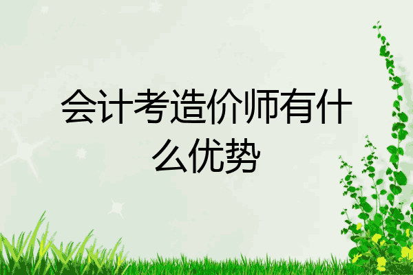 会计考造价师有什么优势