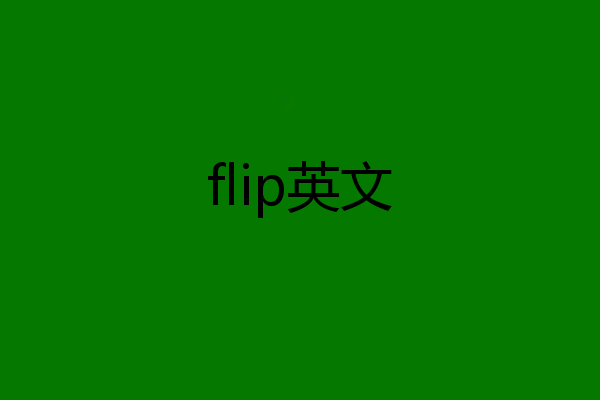 flip英文
