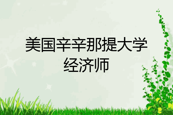 美国辛辛那提大学经济师